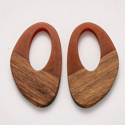 Resin & Walnut Wood Pendants