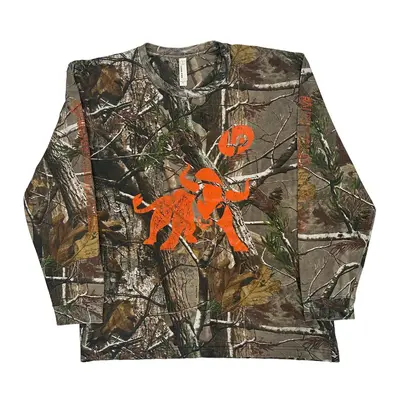 Code Five Camo Long Sleeve T-Shirt - XL Green Cotton