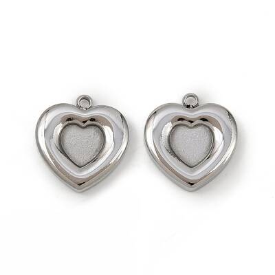 304 Stainless Steel Pendant Cabochon Settings