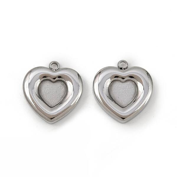 304 Stainless Steel Pendant Cabochon Settings