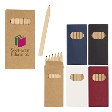 250 Customized 6-Piece Colored Pencil Set