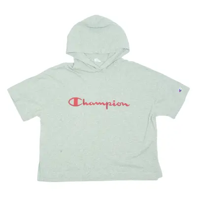 CHAMPION Cropped Womens Grey Hoodie M