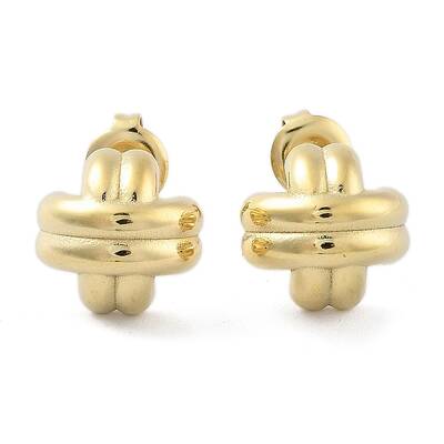 Ion Plating(IP) 304 Stainless Steel Arch Stud Earrings