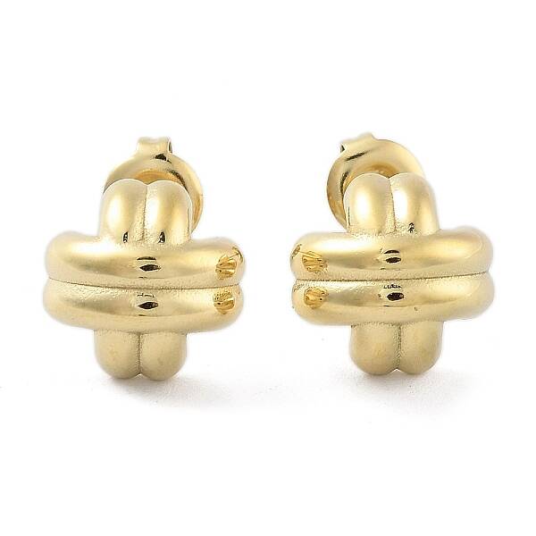 Ion Plating(IP) 304 Stainless Steel Arch Stud Earrings