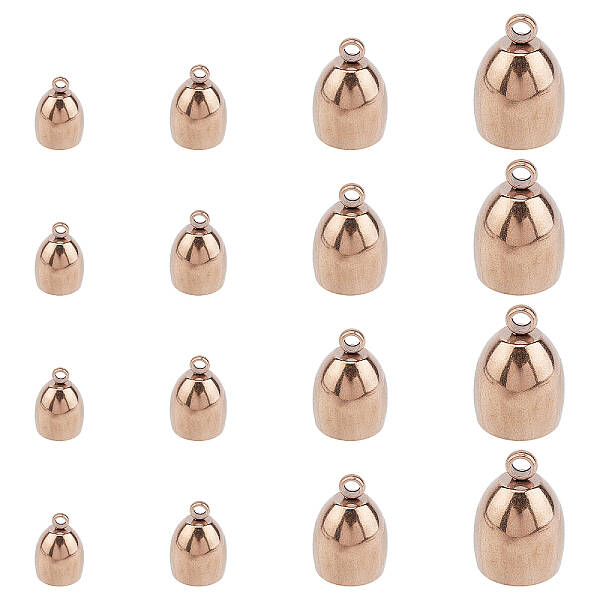 PVD Vacuum Plating 304 Stainless Steel Cord Ends