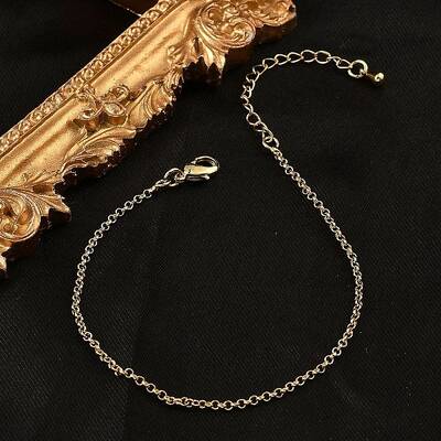 Brass Rolo Chain Bracelets for Women