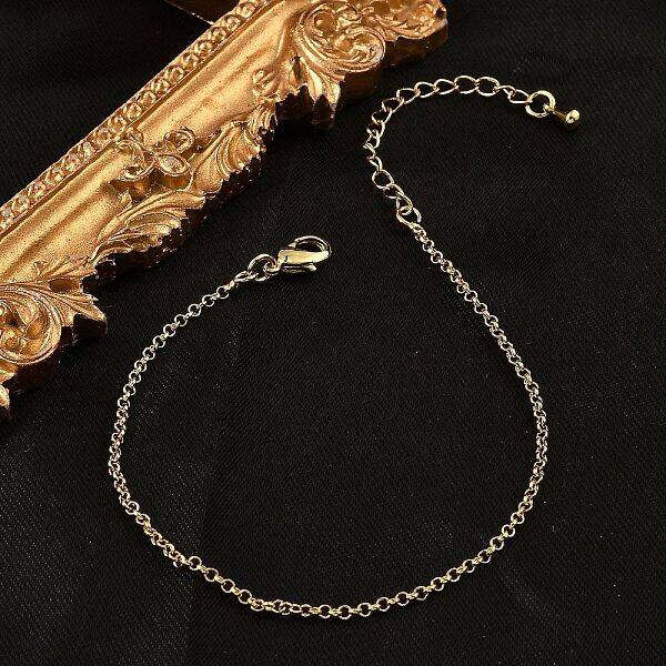 Brass Rolo Chain Bracelets for Women