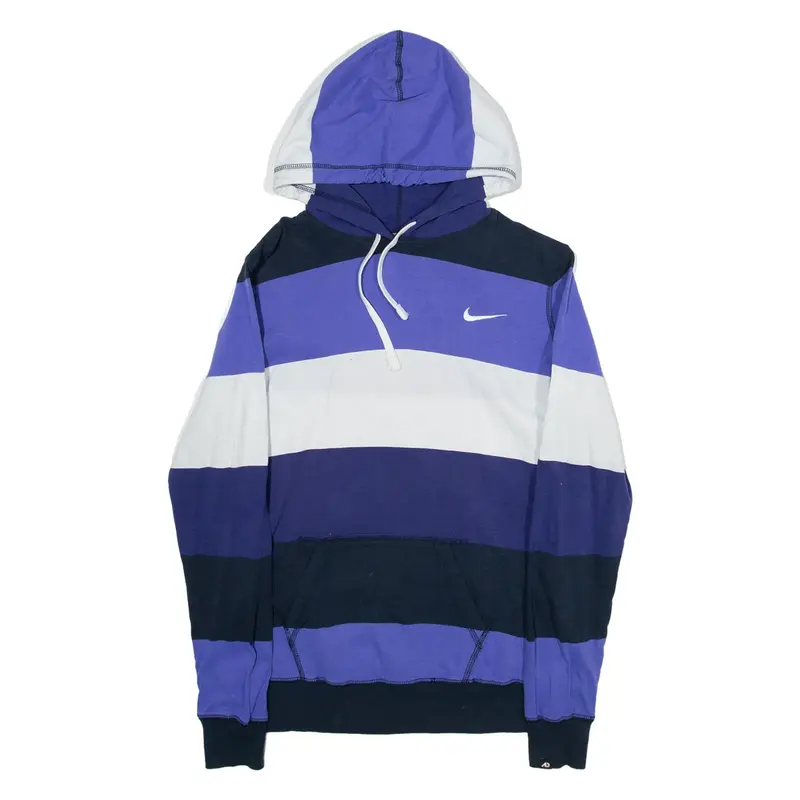 NIKE Womens Blue Hoodie L