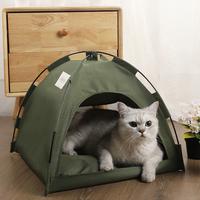 Compact Foldable Pet Tent - Choose from 3 Sizes, Soft Bed for Cats & Small Dogs, Indoor/Outdoor Camping Tent, Cozy Cat House/...