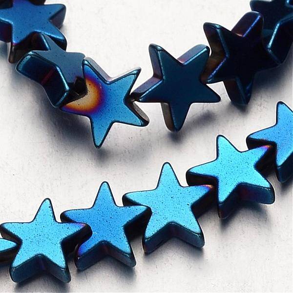 Electroplate Non-magnetic Synthetic Hematite Bead Strands