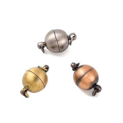 Brass Magnetic Clasps with Loops