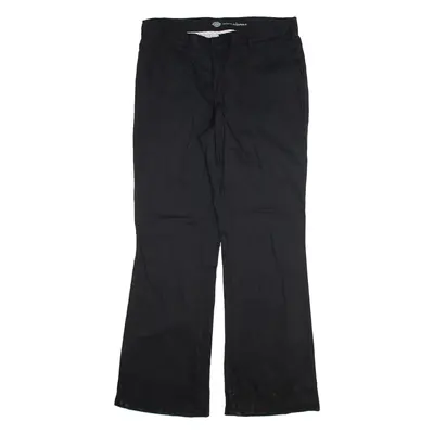 DICKIES Womens Trousers Black Regular Bootcut W34 L33