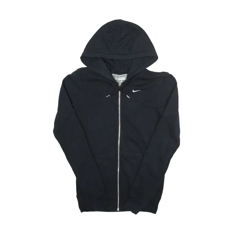 NIKE Hoodie Black Full Zip Womens XS