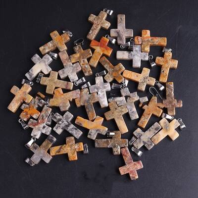 Natural Crazy Agate Pendants