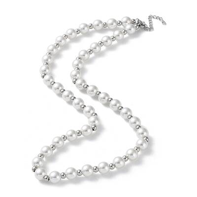 Plastic Pearl Beaded Necklace