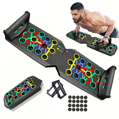 Foldable Push Up Board, Exercise Equipment, Sports Equipment Fitness Accessories, Push Up Stand for Home Workout, Push Up Equ...