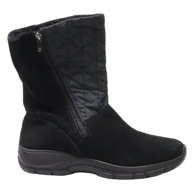 LANDS END Snow Boots Black Synthetic Womens UK 9