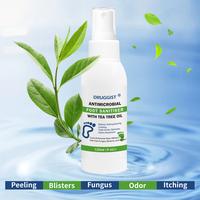 Tea Tree Oil Foot Spray for Dry, Cracked Heels & Ringworm Relief, 48 Hour Odor Control, Calluses & Nails