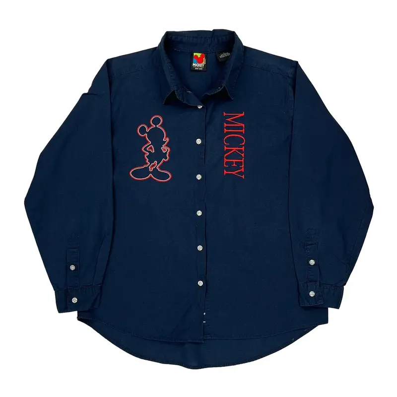 Mickey Unlimited Shirt - Large Blue Cotton