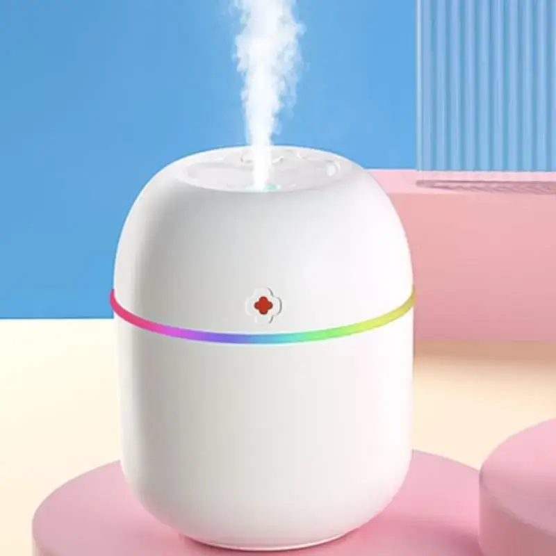 3 in 1 Portable USB-Powered Mini Humidifier, Personal Desktop Humidifier with Night Light, Auto Shut-Off, 2 Mist Modes, Super...