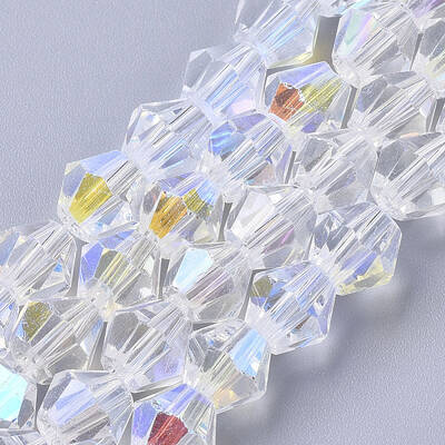 Electroplate Glass Beads Strands