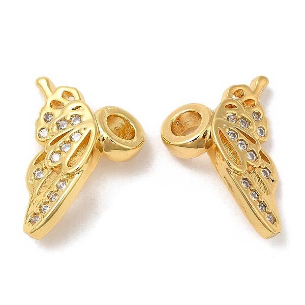 Brass Micro Pave Cubic Zirconia Pendants