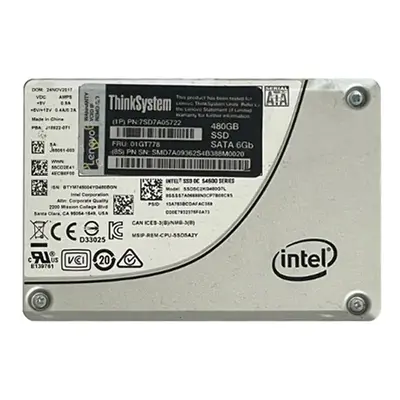 7SD7A05722 Lenovo 480GB Triple-Level Cell SATA 6Gb/s Hot-Swappable 2.5-Inch Solid State Drive for ThinkSystem