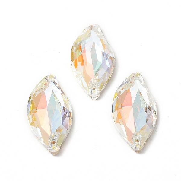 Leaf Shape Sew on Rhinestone