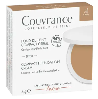 Avène Fondotinta Compatto In Crema Spf 30 Tonalità 1.3 Miele 8,5 G