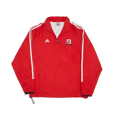 ADIDAS Softball Sweatshirt Red 1/4 Zip Mens S