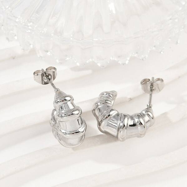 304 Stainless Steel Stud Earrings
