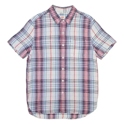 LEVI'S Mens Shirt White Check S