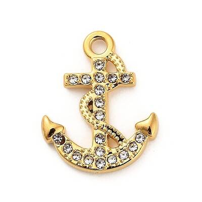 304 Stainless Steel Crystal Rhinestone Pendants