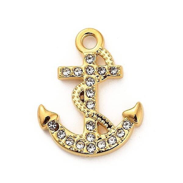 304 Stainless Steel Crystal Rhinestone Pendants