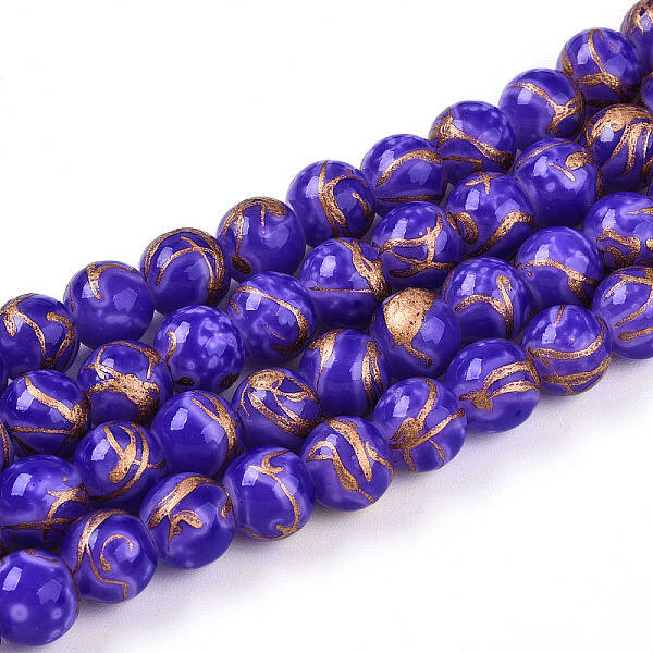 Baking Painted Glass Beads Strands