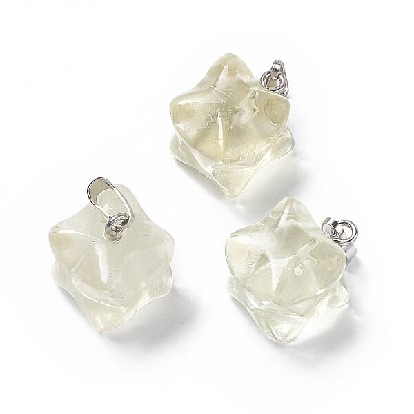 Natural Lemon Quartz Pendants