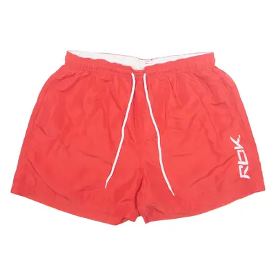 REEBOK Mesh Lined Mens Swimming Shorts Red S W27
