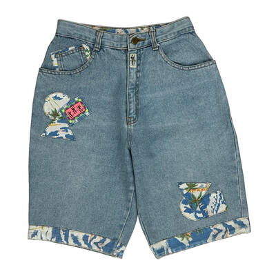 Unbranded Denim Shorts - 26W UK 8 Blue Denim