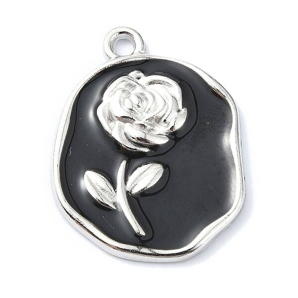 Rack Plating Alloy Enamel Pendants