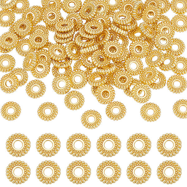 100Pcs Rack Plating Alloy Spacer Beads