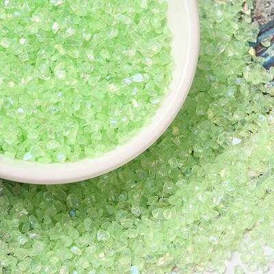 Transparent Electroplate Crushed Glass Craft