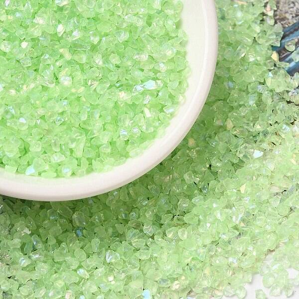 Transparent Electroplate Crushed Glass Craft