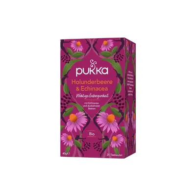 Pukka Elderberry and Echinacea Organic Herbal Tea, 20 pieces (40 g)