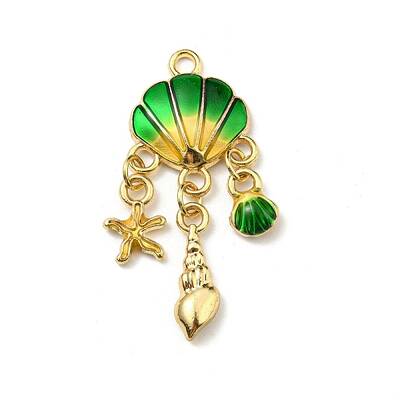Alloy Enamel Pendants