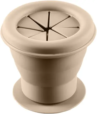 Zopa Silicone bowl with suction cup Beige sand