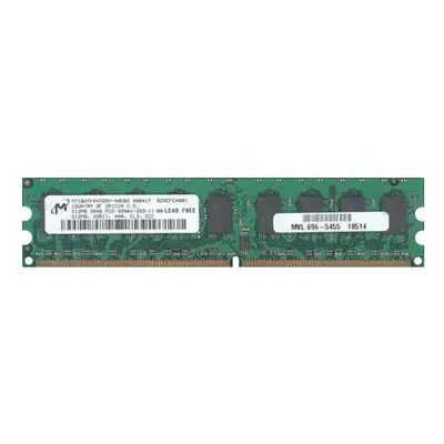 Micron MT18HTF6472AY-40EB2 | 512MB DDR2-400MHz PC2-3200 ECC Unbuffered UDIMM CL3 2Rx8 1.8V 240-Pin Memory Module