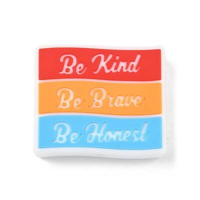 Word Silicone Focal Beads