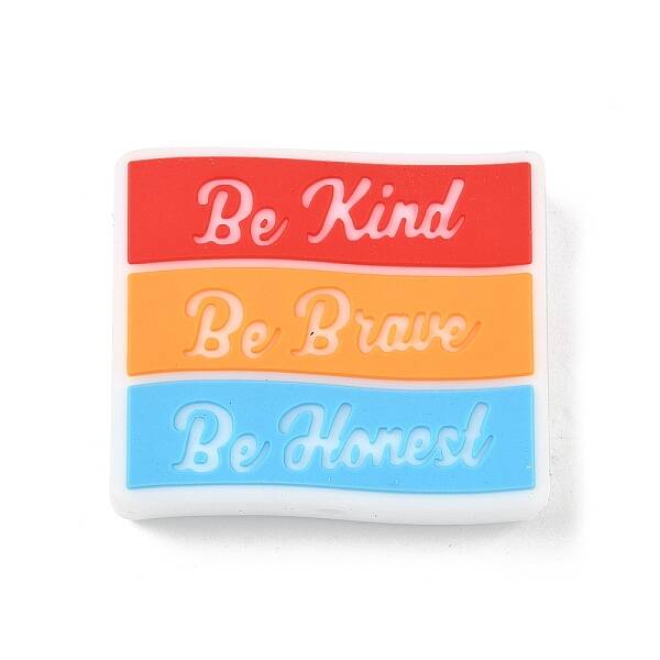 Word Silicone Focal Beads