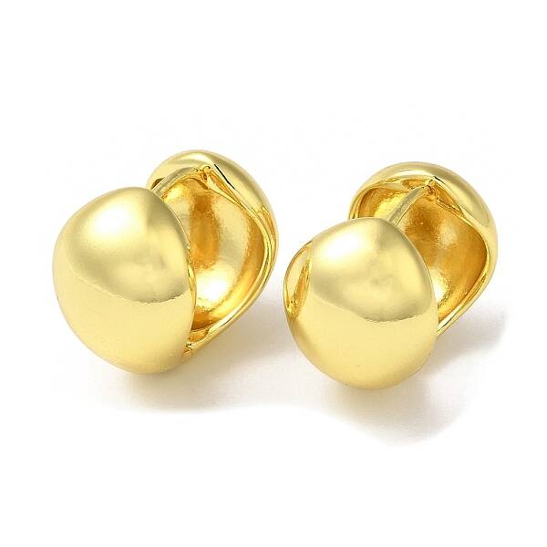 Rack Plating Brass Round Hoop Earrings