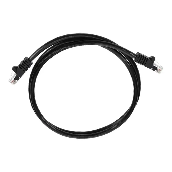 2132 Monoprice Cat5e Ethernet Patch Cable Snagless RJ45 Stranded 350MHz UTP Pure Bare Copper Wire 24AWG 3ft Black